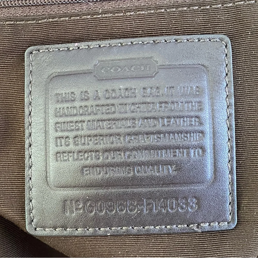 Coach Canvas Chelsea Horse and Carriage Satchel/ Tote Bag
